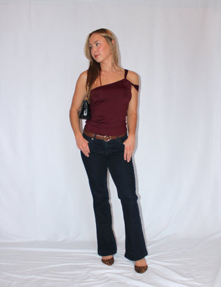 Merlot Asymmetrical Top