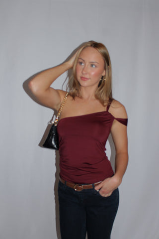 Merlot Asymmetrical Top