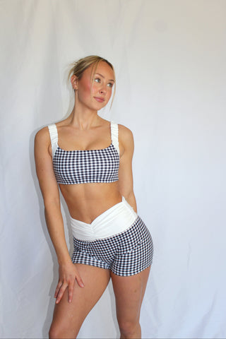 Gigi Gingham Sports Bra