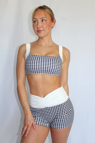 Gigi Gingham Sports Bra