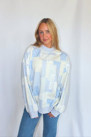 Seaside Stitch Mockneck