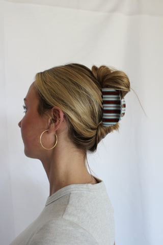 Retro Stripe claw clip