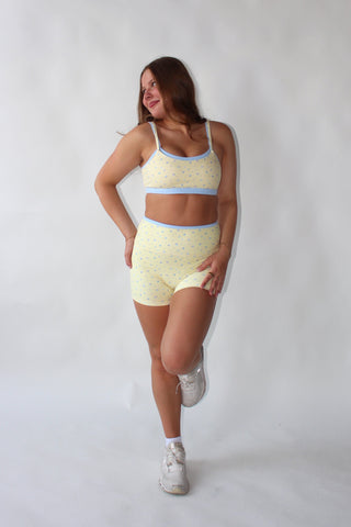 Lemon Bloom Sport Bra