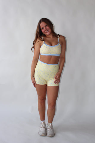 Lemon Bloom Sport Bra