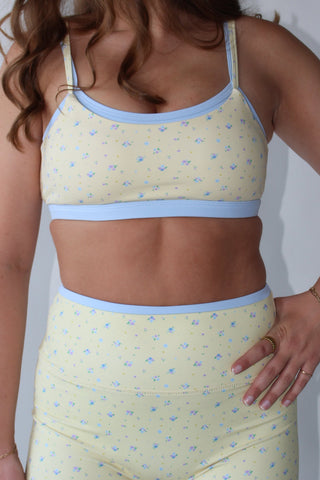 Lemon Bloom Sport Bra