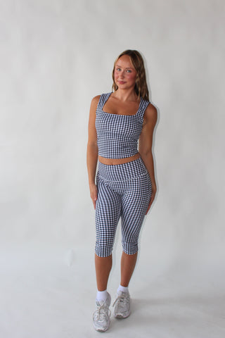 Monaco Gingham Capri