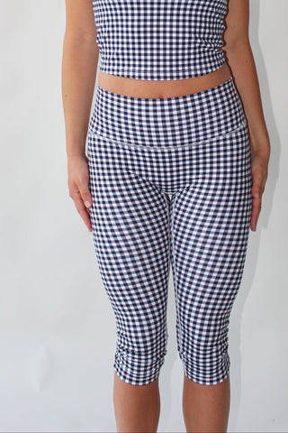 Monaco Gingham Capri