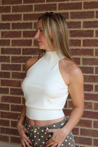 Cream Knit Halter