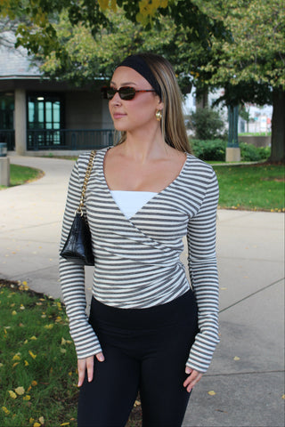The Blair Wrap Top